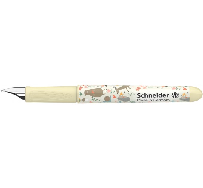 Ручка перова з чорнильним патроном SCHNEIDER ZIPPI, корпус різнокольоровий (мотив казковий ліс)