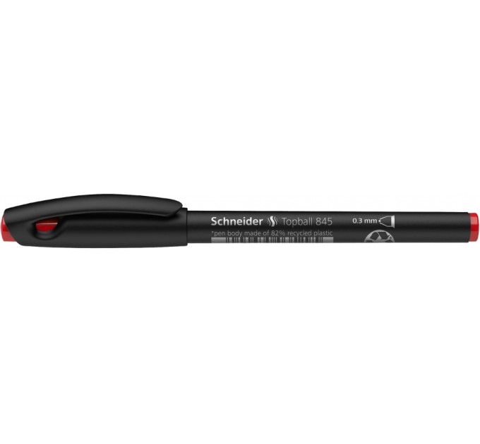 Ручка капілярна-ролер SCHNEIDER TOPBALL 845 0,3 мм, червоний