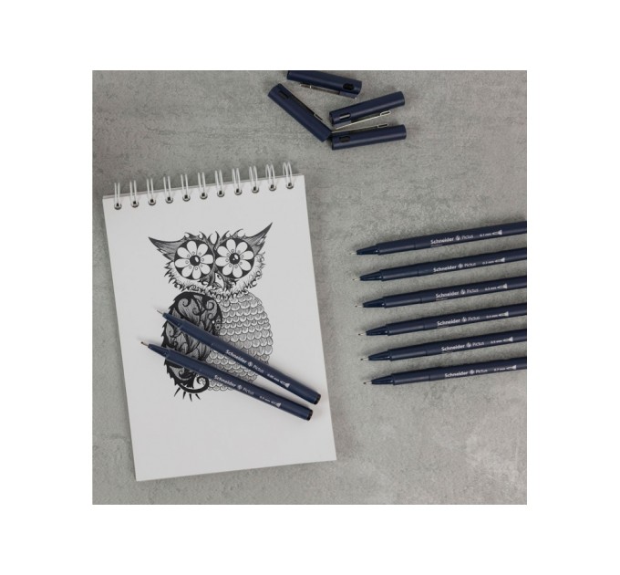 Ручка капілярна-лайнер для креслення та малювання SCHNEIDER PICTUS 0,3, чорний