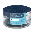 Контейнер з патронами чорнильними до перової ручки SCHNEIDER 30 шт, темно сині