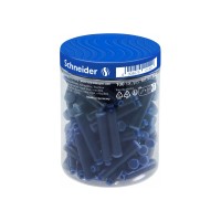 Контейнер з патронами чорнильними до перової ручки SCHNEIDER 100 шт, сині