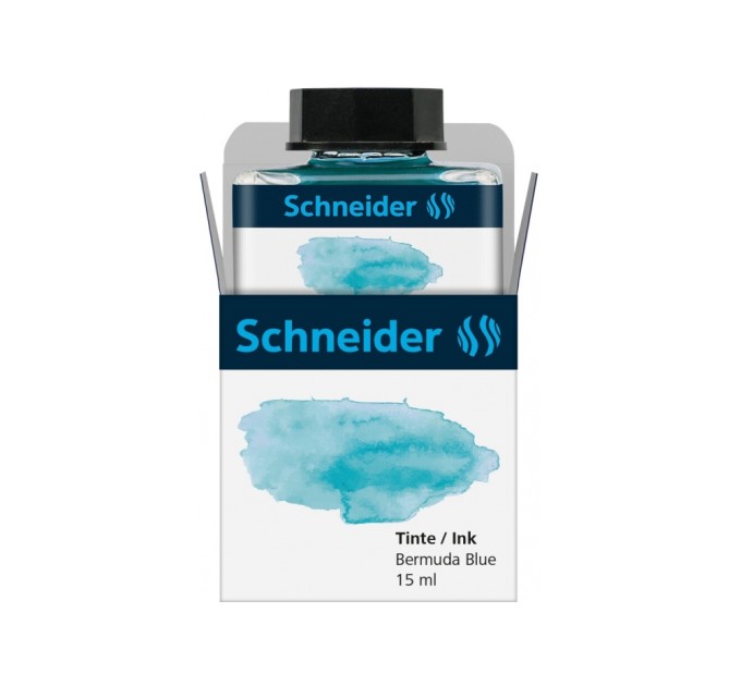 Флакон з рідкими чорнилами до перових ручок SCHNEIDER 15 мл, морська хвиля