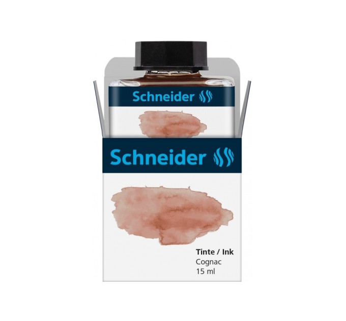 Флакон з рідкими чорнилами до перових ручок SCHNEIDER 15 мл, коньячний