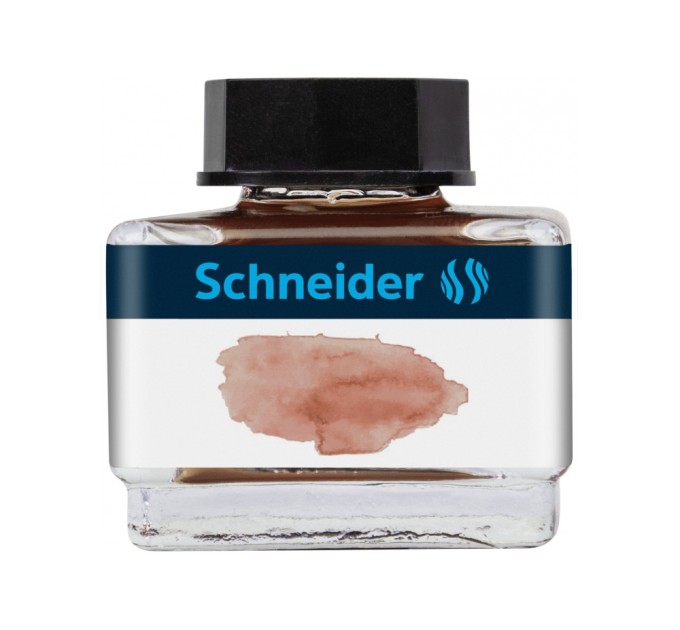 Флакон з рідкими чорнилами до перових ручок SCHNEIDER 15 мл, коньячний