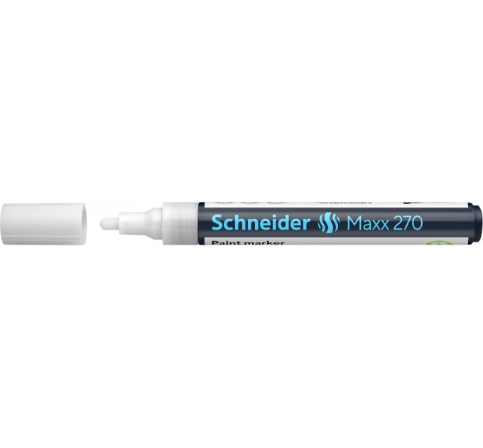 Маркер для декорат. та художніх робіт SCHNEIDER MAXX 270 1-3 мм в блістері, білий