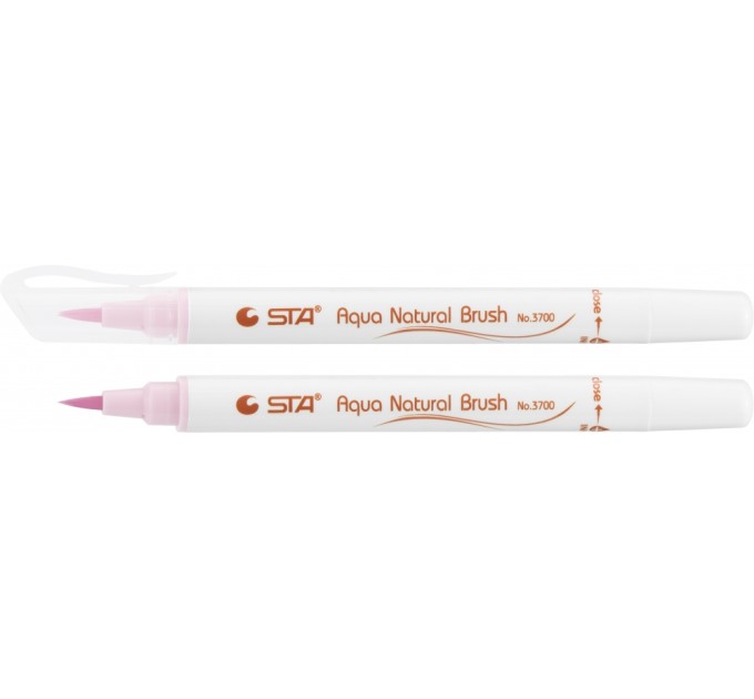Маркер-пензлик акварельний STA 3700 AQUA NATURAL BRUSH 3700, рожева пудра