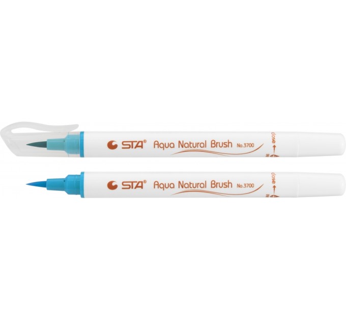 Маркер-пензлик акварельний STA 3700 AQUA NATURAL BRUSH 3700, Indian синій