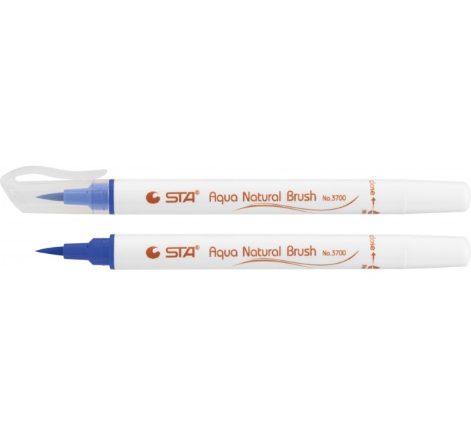Маркер-пензлик акварельний STA 3700 AQUA NATURAL BRUSH 3700, Napoleon синій