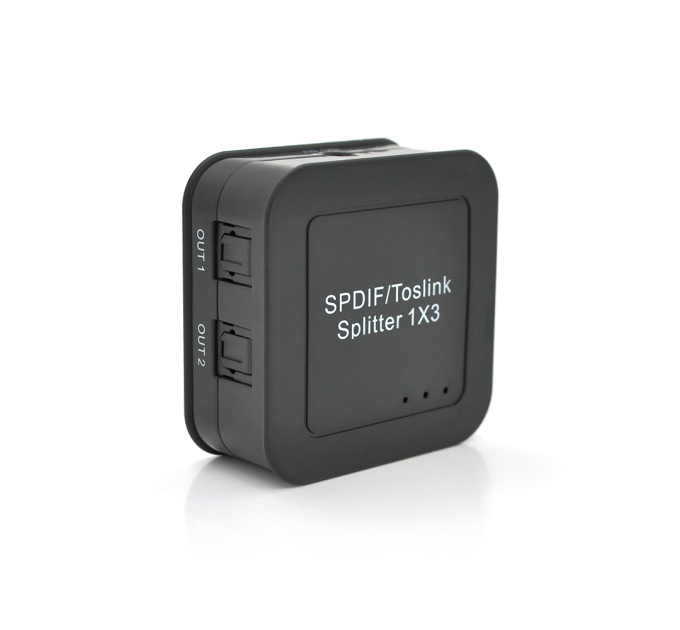 Цифровий оптичний роздільник звуку SPDIF / Toslink 1x3