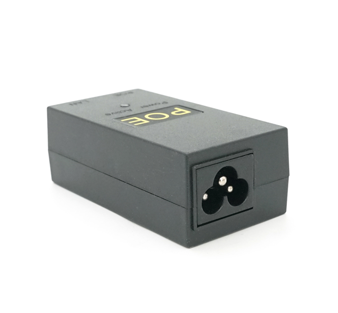POE інжектор 12V 1A (12Вт) з портами Ethernet 10 / 100 Мбіт / с + кабель живлення