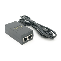 POE інжектор 12V 1A (12Вт) з портами Ethernet 10 / 100 Мбіт / с + кабель живлення