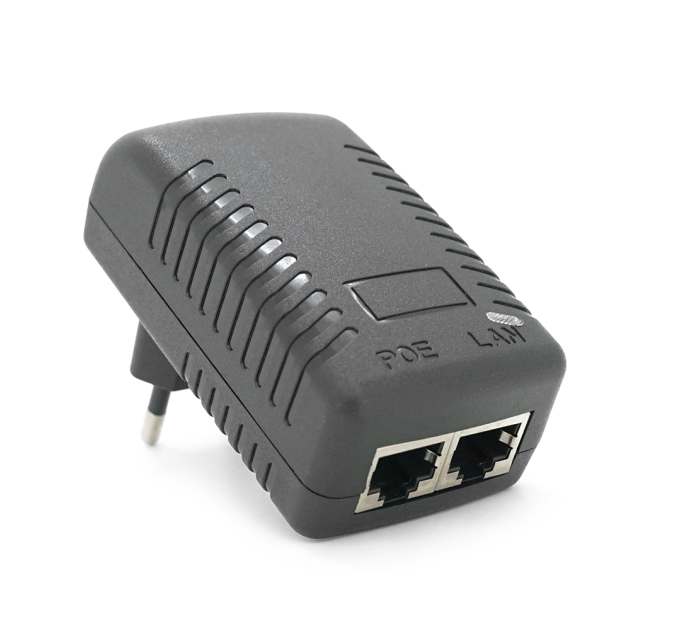 POE інжектор 12V 2A (24Вт) із портами Ethernet 10 / 100Мбіт / с
