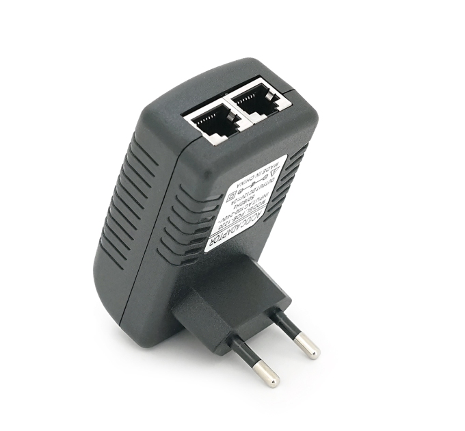 POE інжектор 12V 2A (24Вт) із портами Ethernet 10 / 100Мбіт / с