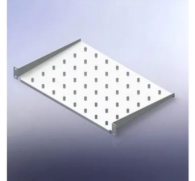Полиця консольна 19", 2U, глибина 450мм, сіра