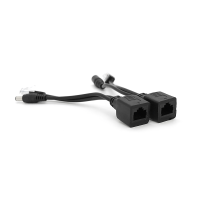 POE інжектор пасивний (пара) 802.3at (30Вт) з портами Ethernet 10 / 100Mbps, black, OEM Q50