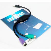 Перехідник USB AM / 2*PS2, 20см, Black OEM Q25