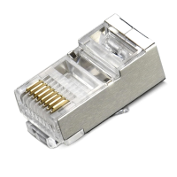 Конектор Merlion RJ-45 8P8C FTP Cat-6 (100 шт / уп.) екранований (позолочені)