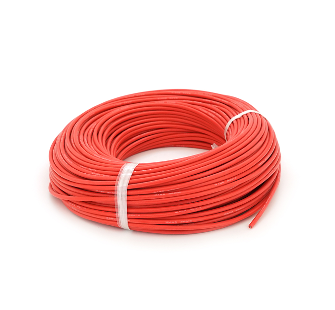 Кабель силіконовий луджений AWG 12 (червоний) 100м