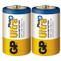 Батарейка GP Ultra Plus 13AUP-S2 / LR20 лужна, 2 шт у вакуумній упаковці, ціна за упаковку