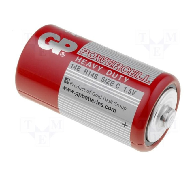 Батарейка GP POWERCELL 14ER-S2, LR14, C сольова, 2 шт