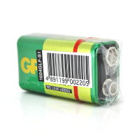 Батарейка сольова GP Greencell 1604GLF-S1, 9V, крона, 10 (100шт.) Х10 (10шт.) Х1 вакуум ціна за 1шт