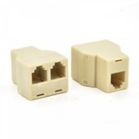 Розгалужувач RJ45 8P8C мама / 2 Х мама RJ45 для розгалуження кабелю, білий, Q100