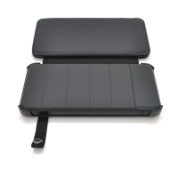 Power bank 12000 mAh Solar, Input:5V / 1A(microUSB), Output:5V / 2,1А(2хUSB), rubberized case, Black, BOX