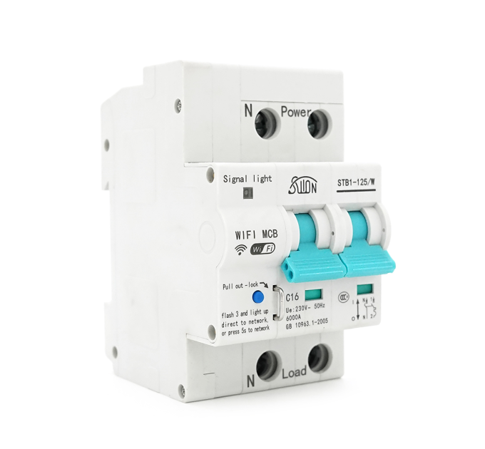 Автоматичний вимикач 2P / 220V / 16A із віддаленим керуванням через WiFi