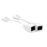 POE інжектор пасивний (пара) 802.3at (30Вт) з портами Ethernet 10 / 100Mbps, white, OEM Q50