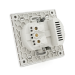Розетка врізна із заземленням, Input: AC:110-250V / 16A, Type-C / USB-виходи, Gray