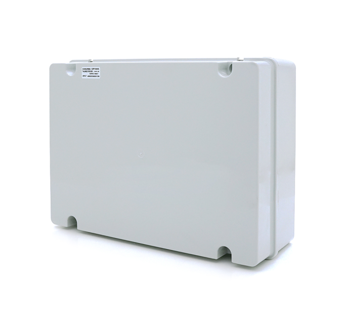 Коробка розподільна, СOURBI 245х190х90 з поворотною кришкою, IP65 (негорюча)