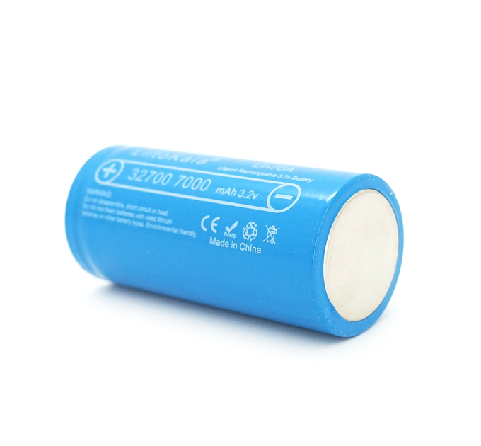 Акумулятор 32700 LiFePO4 LiitoKala Lii-70A, 7000mAh (6500-7000mAh, 30A, 3.2V (2.5-3.65V), Blue, PVC