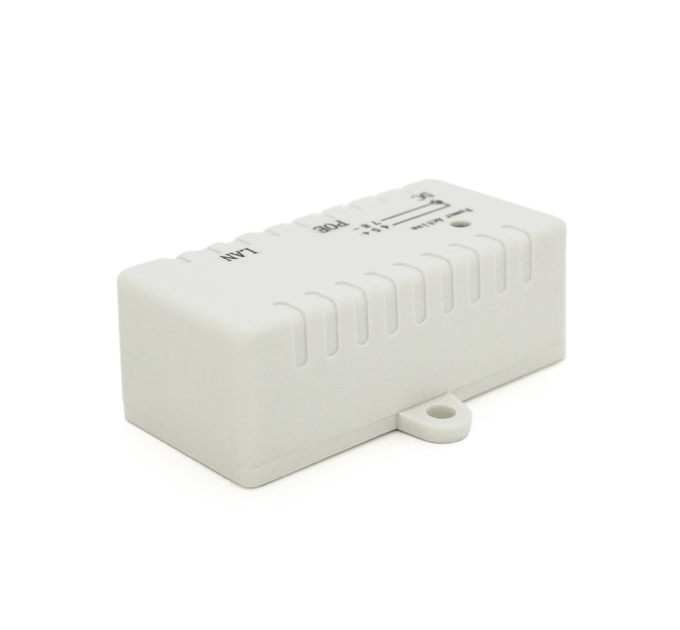 POE інжектор IEEE 802.3af PoE з портом Ethernet 10 / 100 Мбіт / с, White