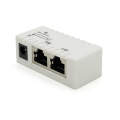 POE інжектор IEEE 802.3af PoE з портом Ethernet 10 / 100 Мбіт / с, White
