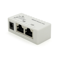 POE інжектор IEEE 802.3af PoE з портом Ethernet 10 / 100 / 1000 Мбіт / с, White