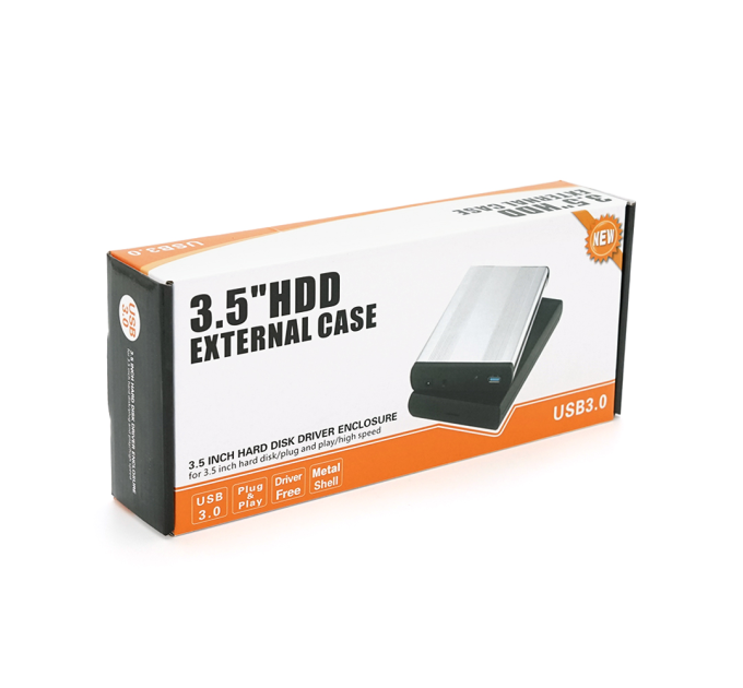 Карман , 3,5 "алюмінієвий корпус, інтерфейс USB3.0 SATA, Black