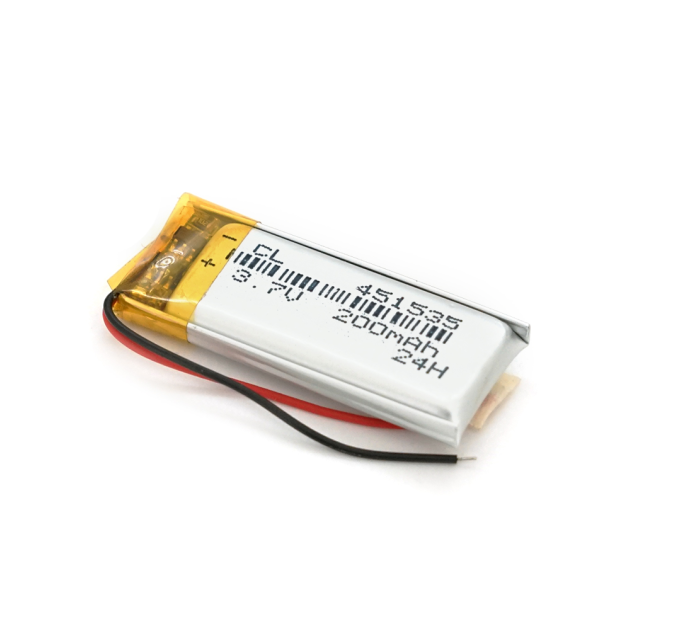 Літій-полімерний акумулятор 4,5*15*35mm 3,7V (Li-ion 3.7В 200мА·год)
