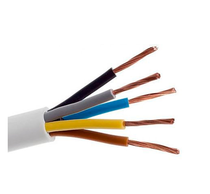 Кабель Одескабель H05VV-F 5G2,5 білий, ціна за метр