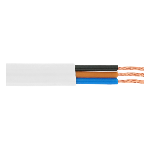 Кабель Одескабель 03VVH2-F 3G1,5 білий, бухта 100м