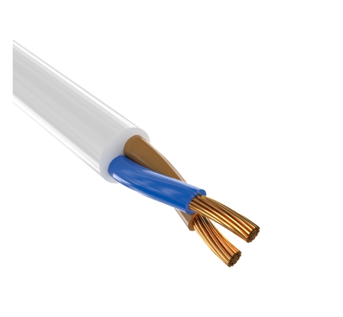 Кабель Одескабель H05VV-F 2*2,5 білий, ціна за метр