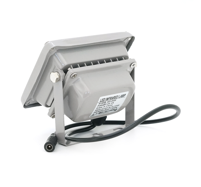ІЧ-прожектор 6012HW. 12V, 24W, 6LED, IP66, 850Нм, кут огляду 120 °, дальність до 50м.