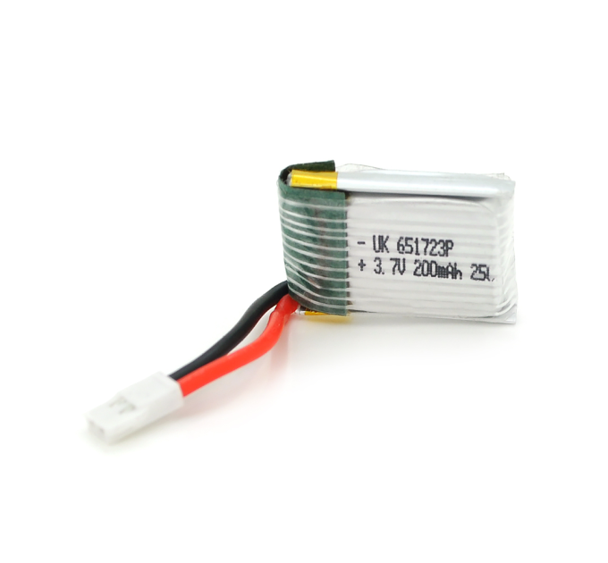 Акумулятор 6,5 * 17 * 23P 25C, 3.7V (200mAh), 2 контакти