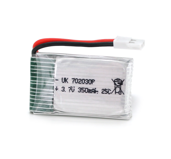 Акумулятор 7*20*30P 25C, 3.7V (350mAh), 2 контакти