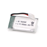 Акумулятор 7*20*35P 25C, 3.7V (500mAh), 2 контакти Акумулятор 7*20*35P 25C, 3.7V (500mAh), 2 контакти