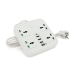 Мережевий фільтр ТВ-Т90, 4 розетки + 3 USB, 2 м, перетин 3х0, 75мм, 3000W, White, Box