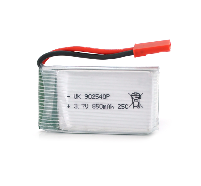 Акумулятор 9*25*40P 25C, 3.7V (850mAh), 2 контакти