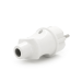 Вилка з заземленням, 16A 250V, A101, White, Q20