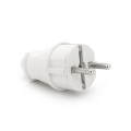 Вилка з заземленням, 16A 250V, A101, White, Q20