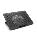 Підставка для ноутбука IceCoorel A18, 10-15.6", 1*180mm 580±10% RPM, корпус пластик+алюміній, 2xUSB 2.0, 350x225x26mm, Black, Box, Q20