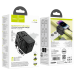 Мережевий фільтр HOCO AC18A на 1 розетку + 2 USB + USB-C, 35W, кабель 1,5 м, 220В, Black, Box